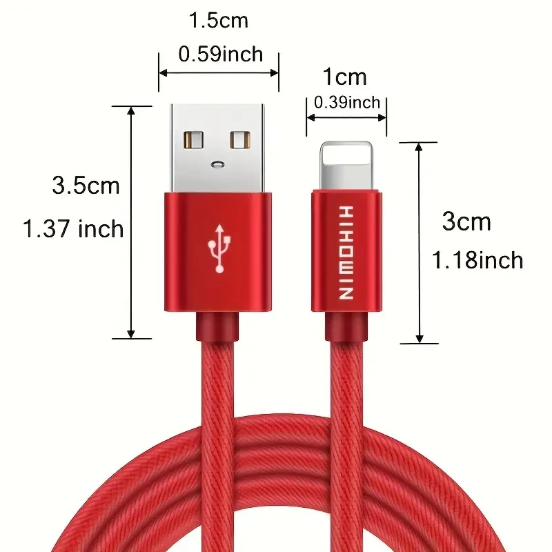 USB Data Synchronization Cable for iPhone 14/13/12/11 Pro Max, SE, X, 8, 7, 6, Charger Cable for iPad – High-Performance Charging Cord ( 3m/9.9ft/118inch )
