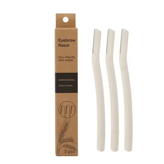 Eco Friendly Eyebrow Razors – Biodegradable Wheat Straw Material