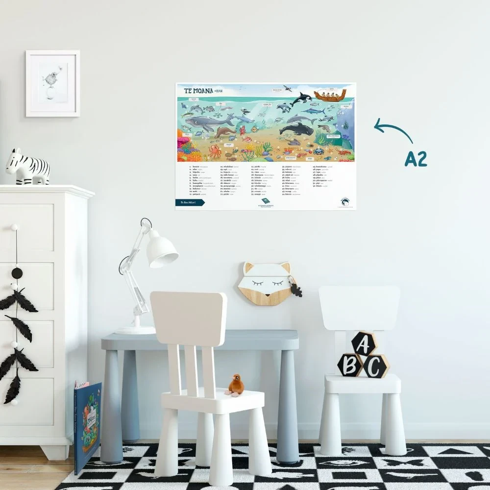 Poster A2 - Ocean - Te Reo Māori