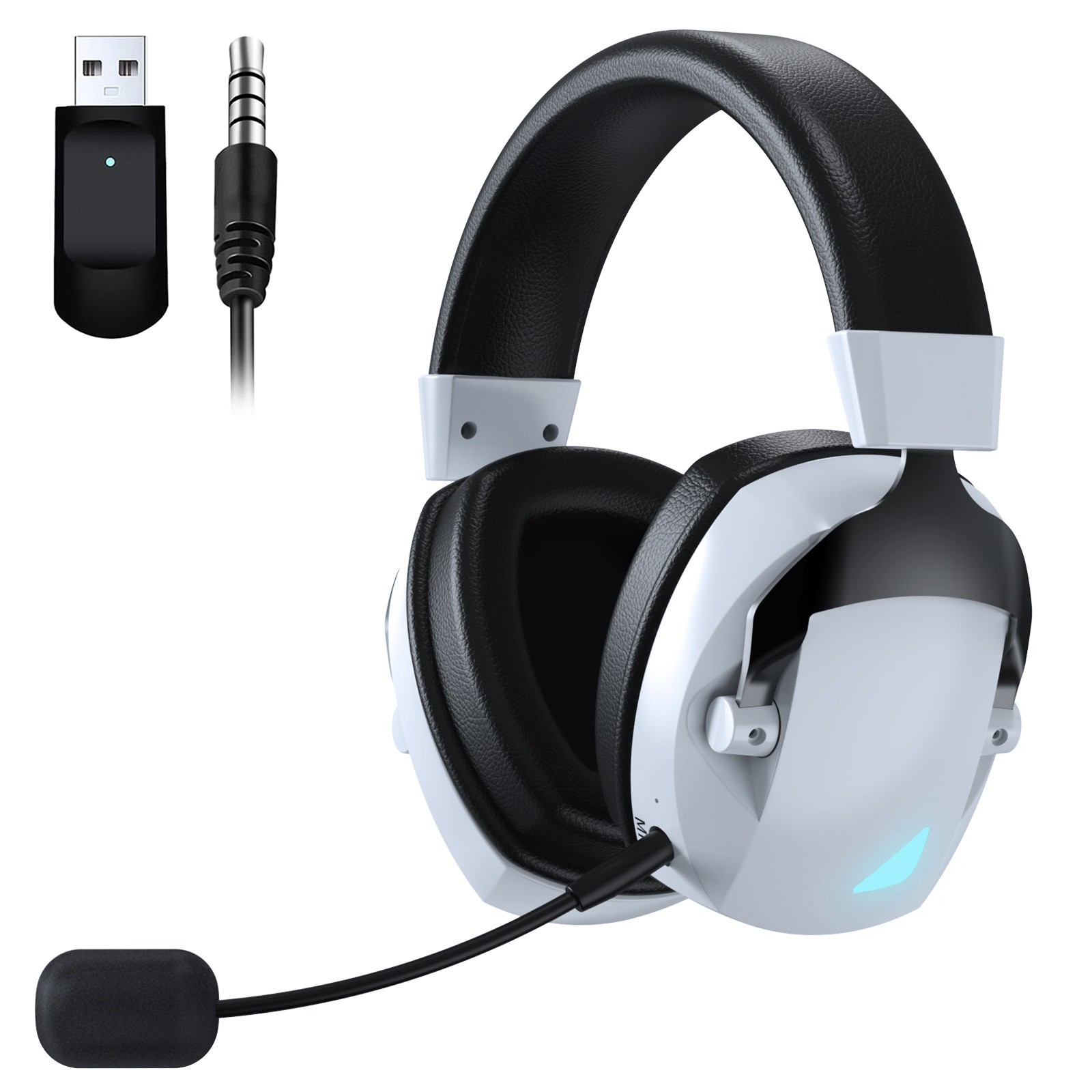 Cross-Border Over-Ear Bluetooth Headphones With Wireless Microphone 2.4G Dual-Mode, For E-Sports, Gaming PCs & PS5