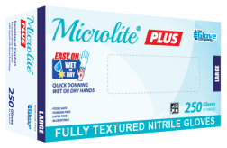 Microlite® PLUS Nitrile Disposable Gloves – Pack of 250