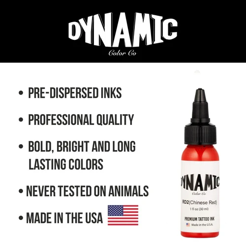Dynamic Tattoo Ink Chinese Red – 1 oz