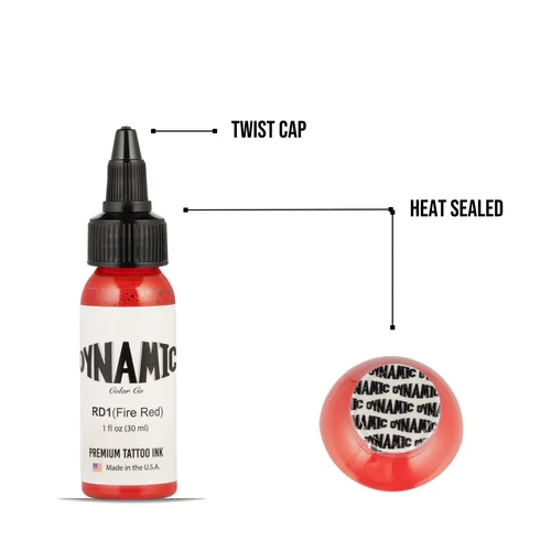 Dynamic Tattoo Ink Fire Red – 1 oz