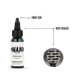 Dynamic Tattoo Ink Green – 1 oz