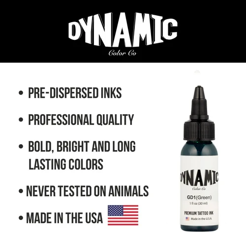 Dynamic Tattoo Ink Green – 1 oz