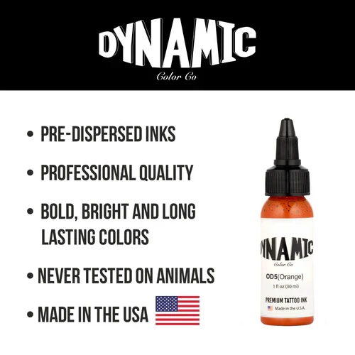 Dynamic Tattoo Ink Orange – 1 oz