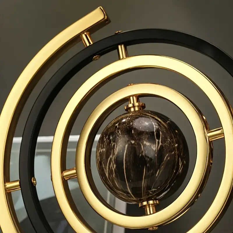 360° Rotating Modern Globe Sculpture