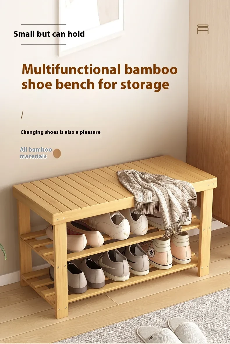 Shoe Cabinet Bench with Doors