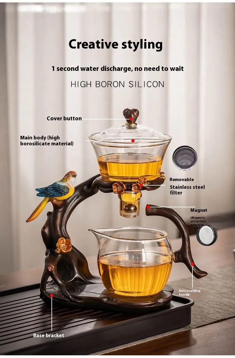 Glass Teapot And Cup Set