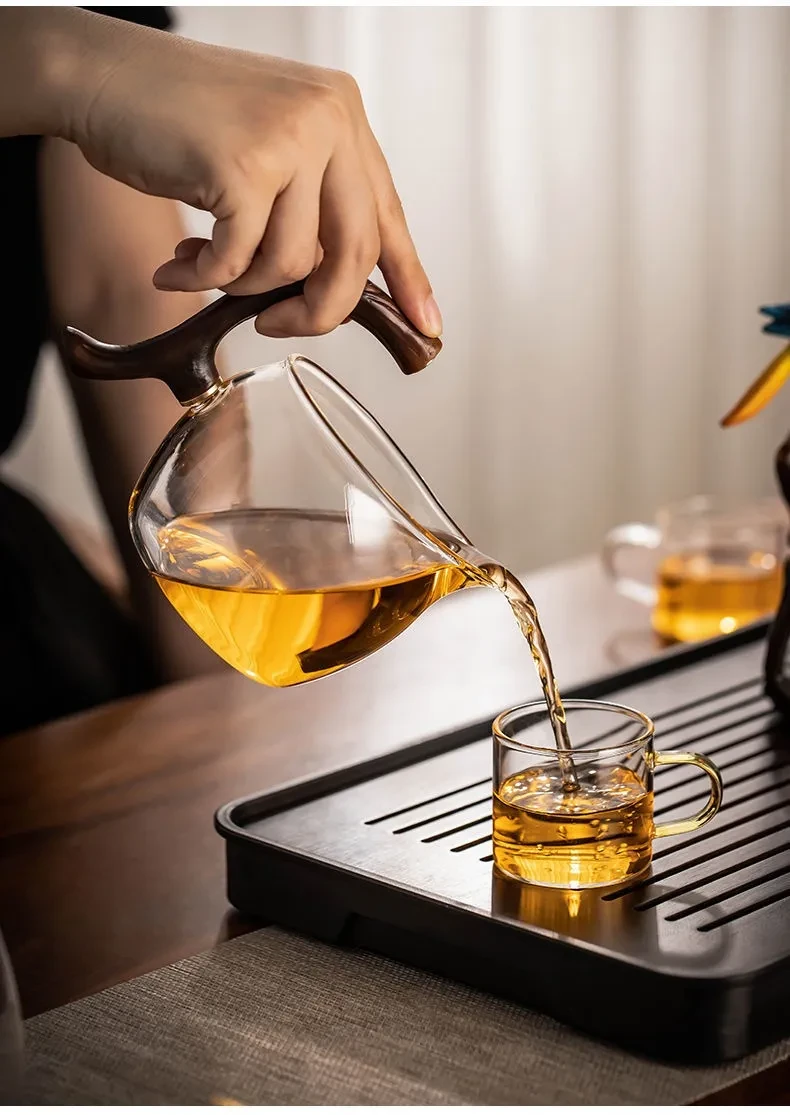 Glass Teapot And Cup Set