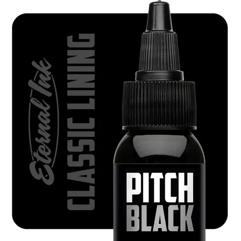 Pitch Black Lining— Eternal Tattoo Ink – 1oz