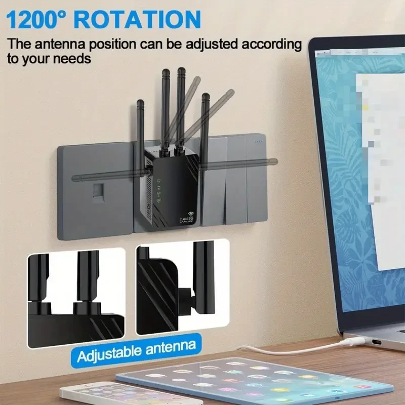 Dual Band WiFi Extender – High-Speed Signal Booster
