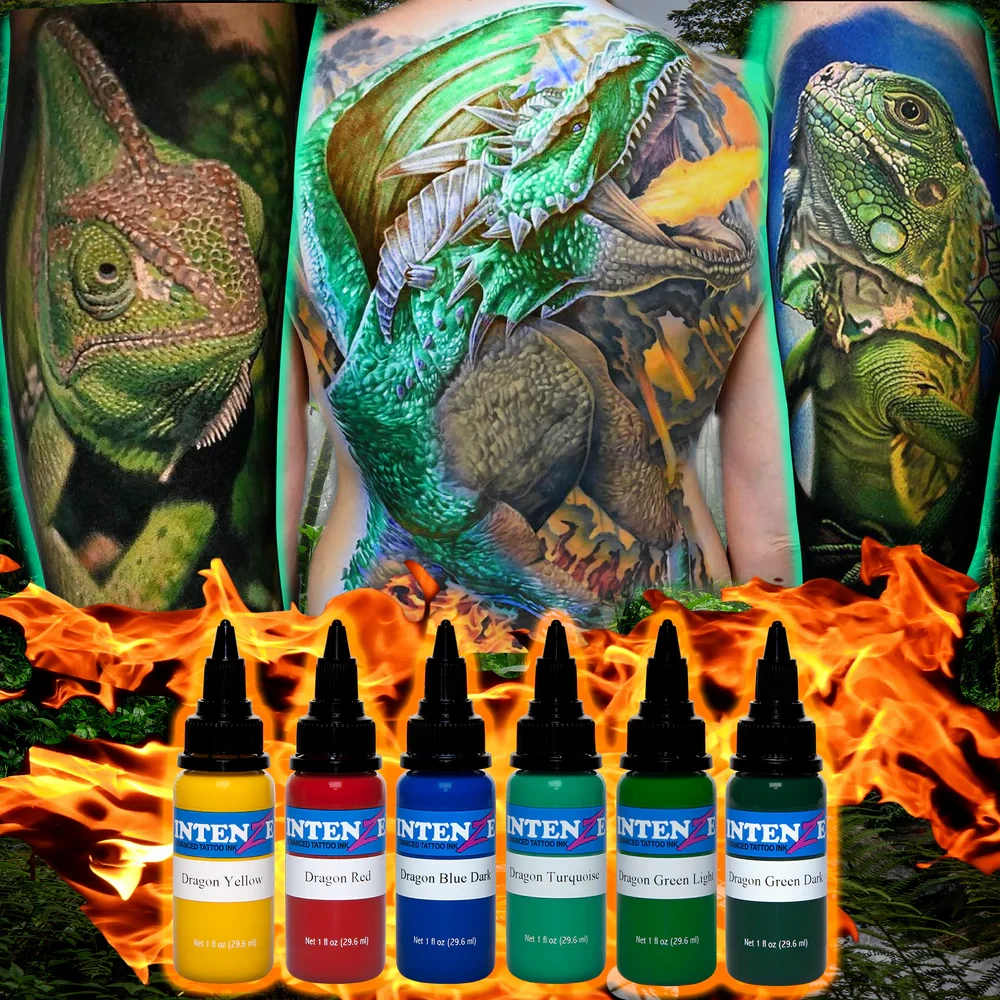 Japanese Dragon Color – Intenze Tattoo Ink – Singles – 1 oz