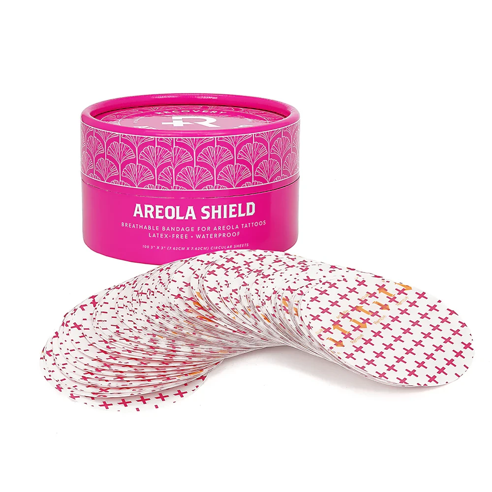 Recovery Areola Derm Shield Circles – 3″ Healing Bandages (Tub of 100)