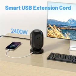 12-in-1 Tower Surge Protector Power Strip