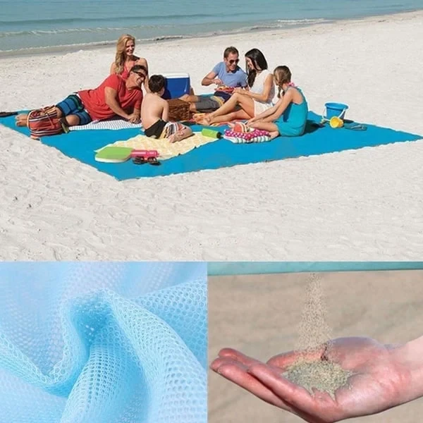 Manta de playa ligera y resistente a la arena