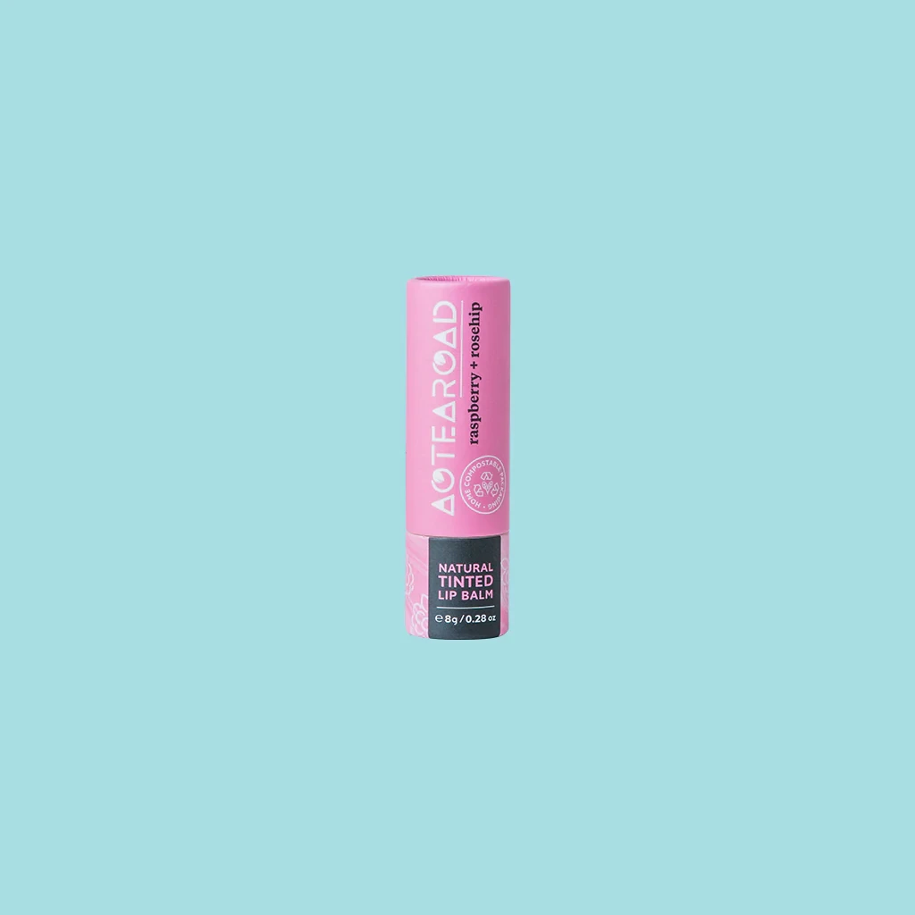 Bálsamo labial orgánico Frambuesa + Rosa Mosqueta 8g