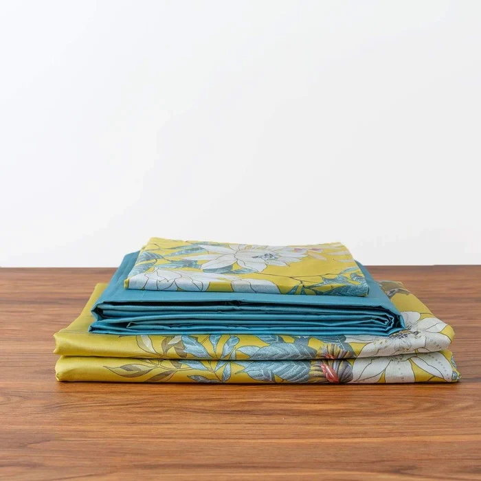 Juego de funda nórdica Tranquility Yellow (algodón egipcio)