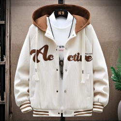 Chaqueta de béisbol con capucha para jóvenes: edición primavera-otoño