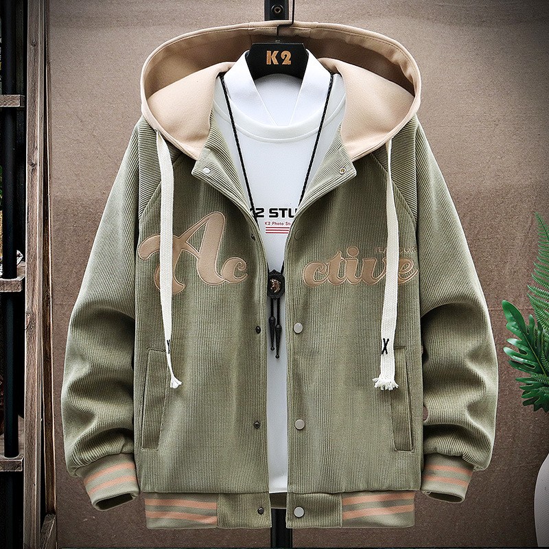 Chaqueta de béisbol con capucha para jóvenes: edición primavera-otoño
