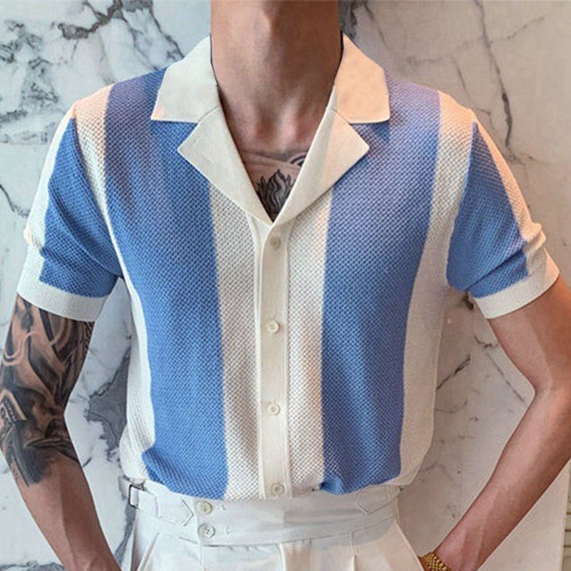 Suéter elegante de verano con cuello camisero: irradia elegancia
