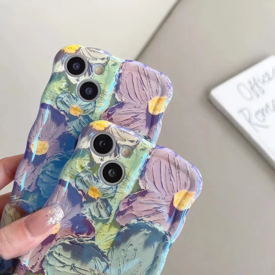 Exquisita funda para iPhone pintada al óleo