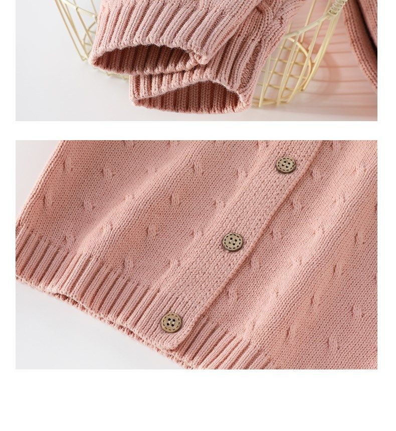 Suéter y cárdigan de punto para niña