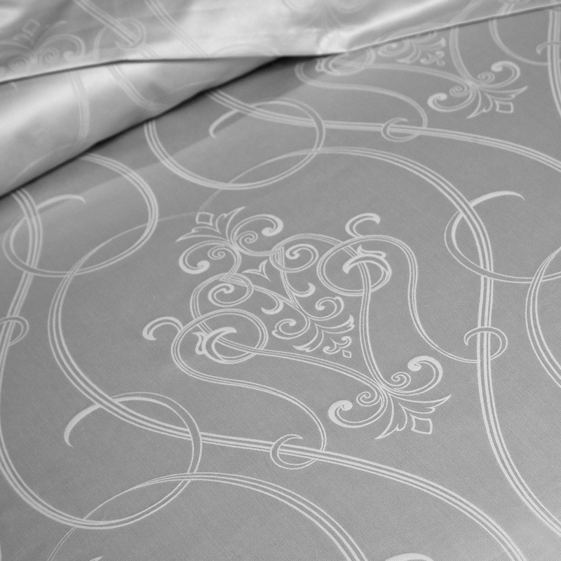 Juego de cama de algodón jacquard de lujo de 140 hilos