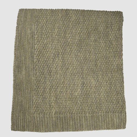 Manta de merino premium con patrón de revés