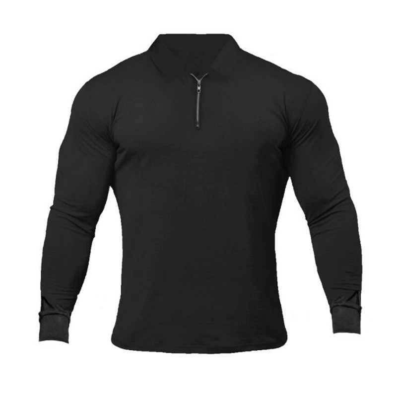 Camiseta deportiva informal de manga larga para hombre