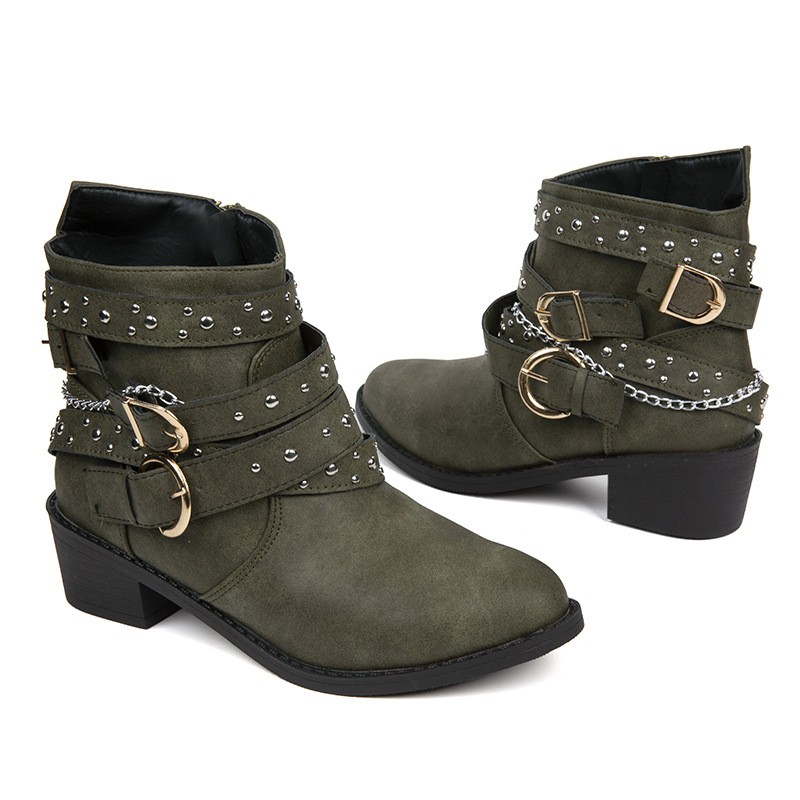 Estilo europeo: botas Dr. Martens Punk Rivet para mujer