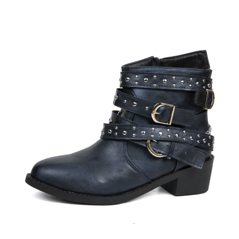 Estilo europeo: botas Dr. Martens Punk Rivet para mujer