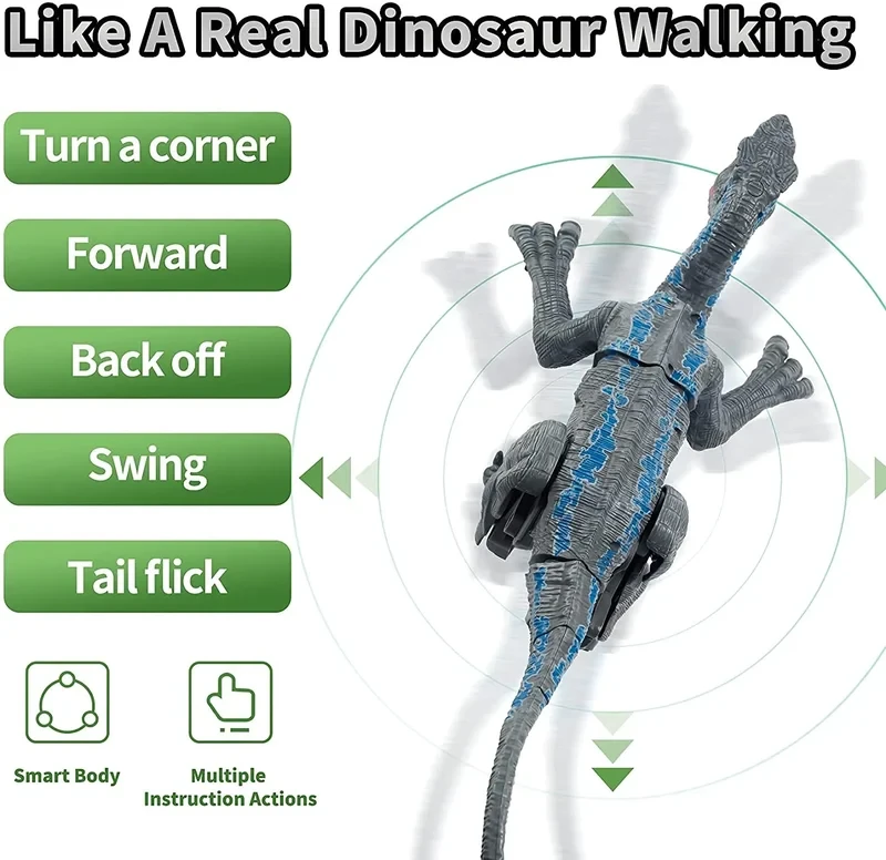 Dinosaurios realistas de control remoto, regalos óptimos para niños 2024 (Compra 2 y envío gratis)