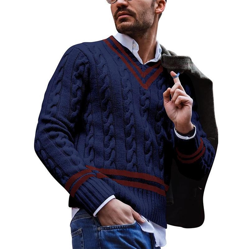 Suéter Fusion con cuello en V para hombre de VividLine