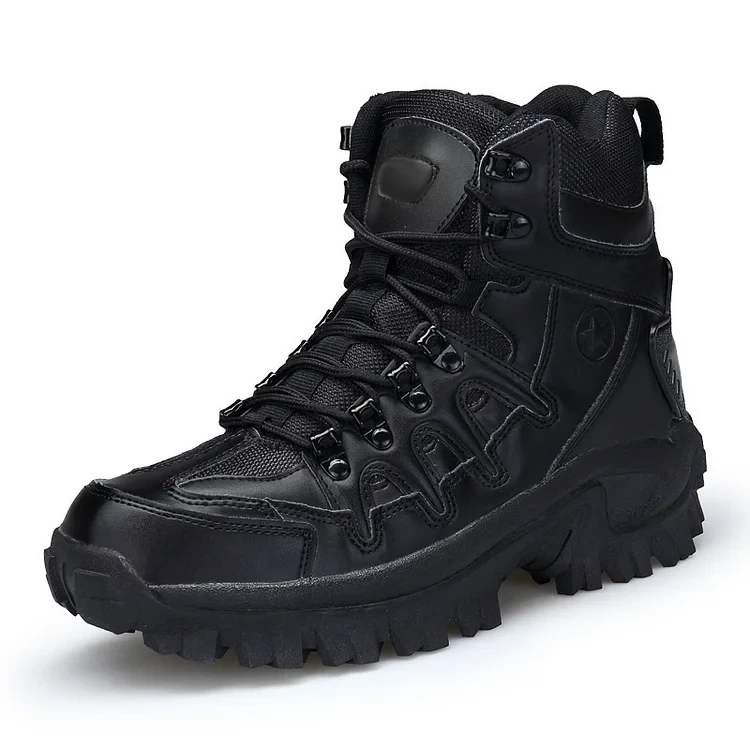 Botas de senderismo antideslizantes impermeables para exteriores para hombre, botas de combate