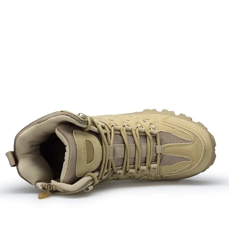 Botas de senderismo antideslizantes impermeables para exteriores para hombre, botas de combate