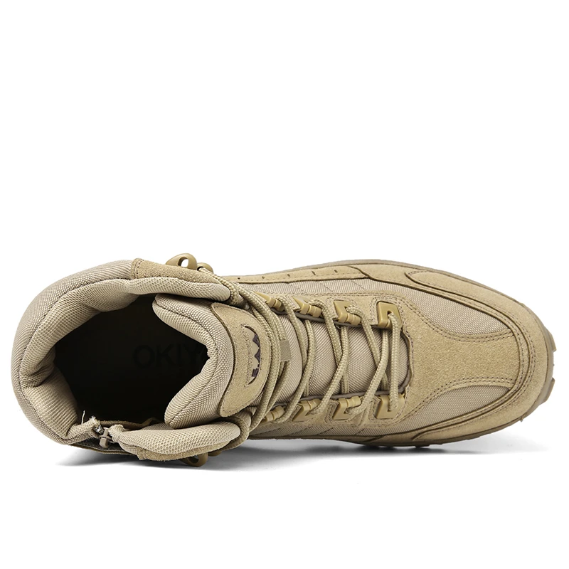 Botas militares de combate, impermeables, antiperforación y para exteriores para hombre (mejora de durabilidad)