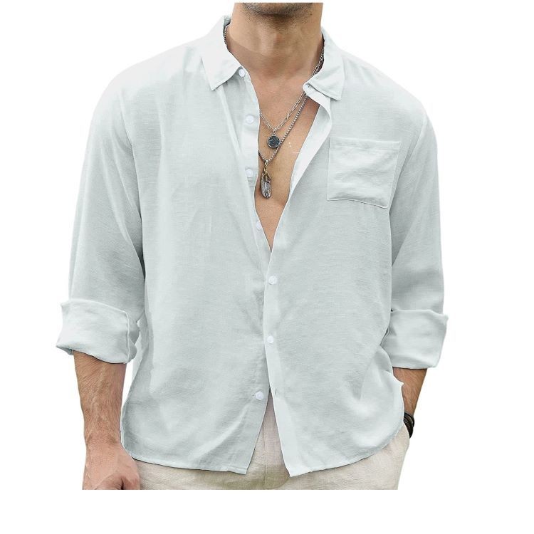 Cárdigan de patchwork para hombre de LinoBlend