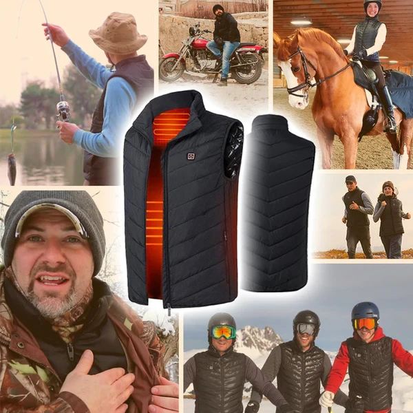 Chaleco calefactable unisex