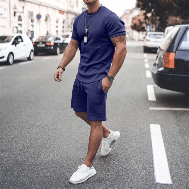 Traje casual masculino de seda de hielo