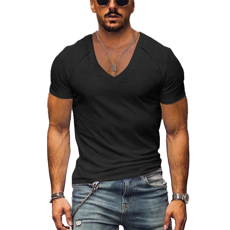 Camiseta de color liso para hombre