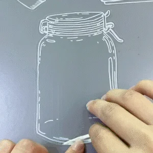 Juego de marcapáginas de flores secas