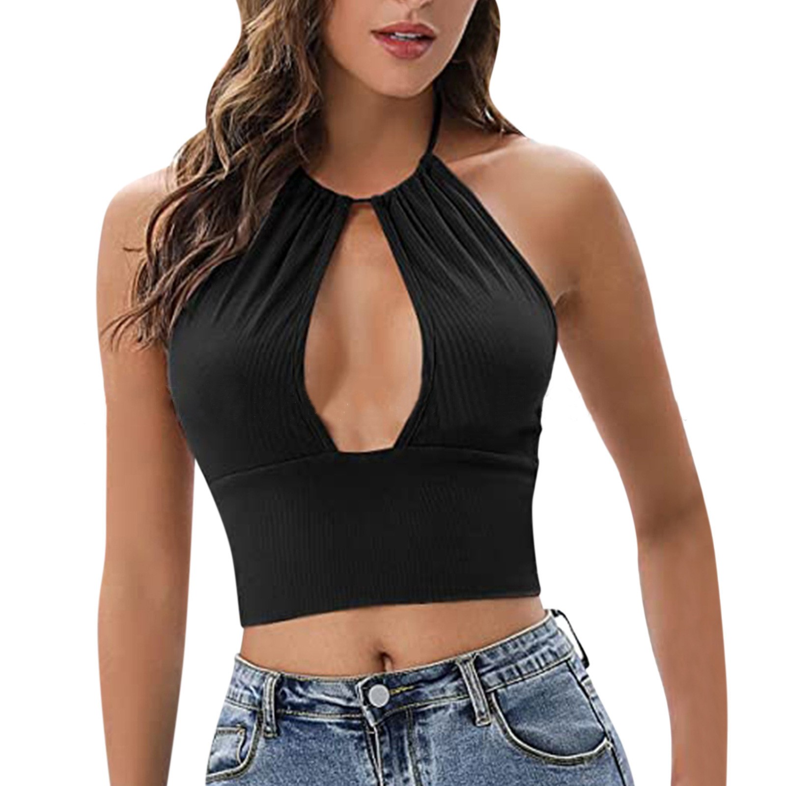 Camisola Halter Chaleco Mujer