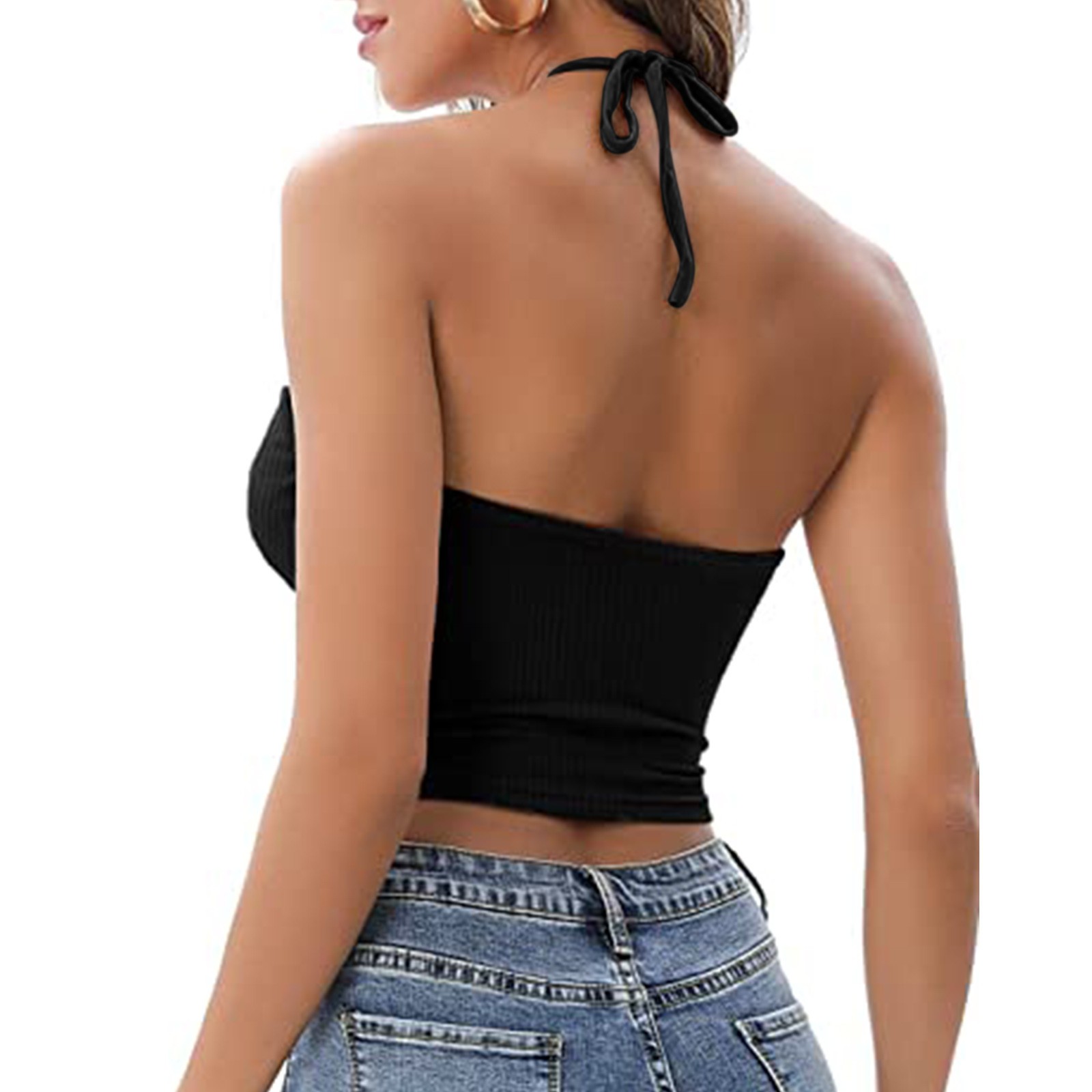 Camisola Halter Chaleco Mujer