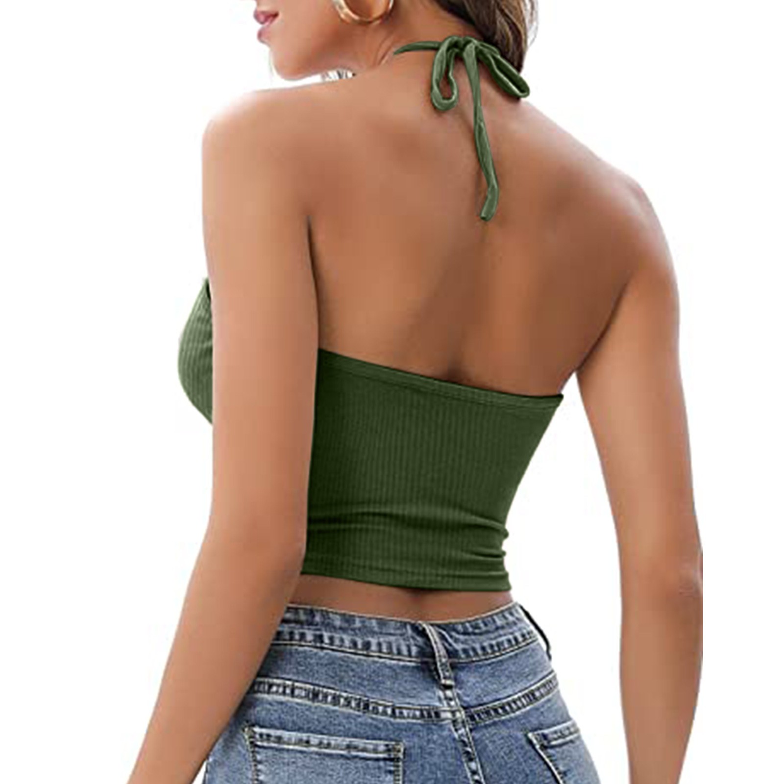 Camisola Halter Chaleco Mujer
