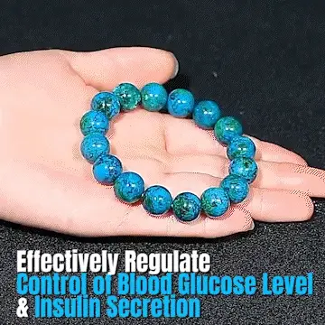 Pulseras de crisocola para el alivio de la diabetes