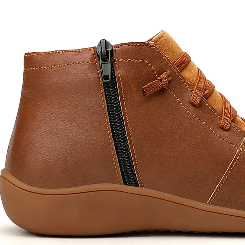 Botas de soporte para pies de cuero cómodas hechas a mano