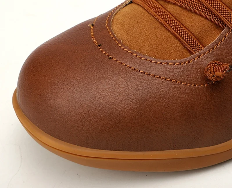 Botas de soporte para pies de cuero cómodas hechas a mano