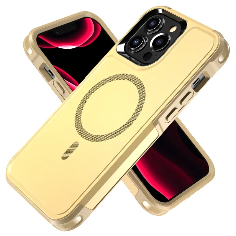 Funda para teléfono móvil anticaídas con imán de doble protección