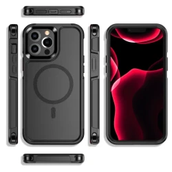 Funda para teléfono móvil anticaídas con imán de doble protección